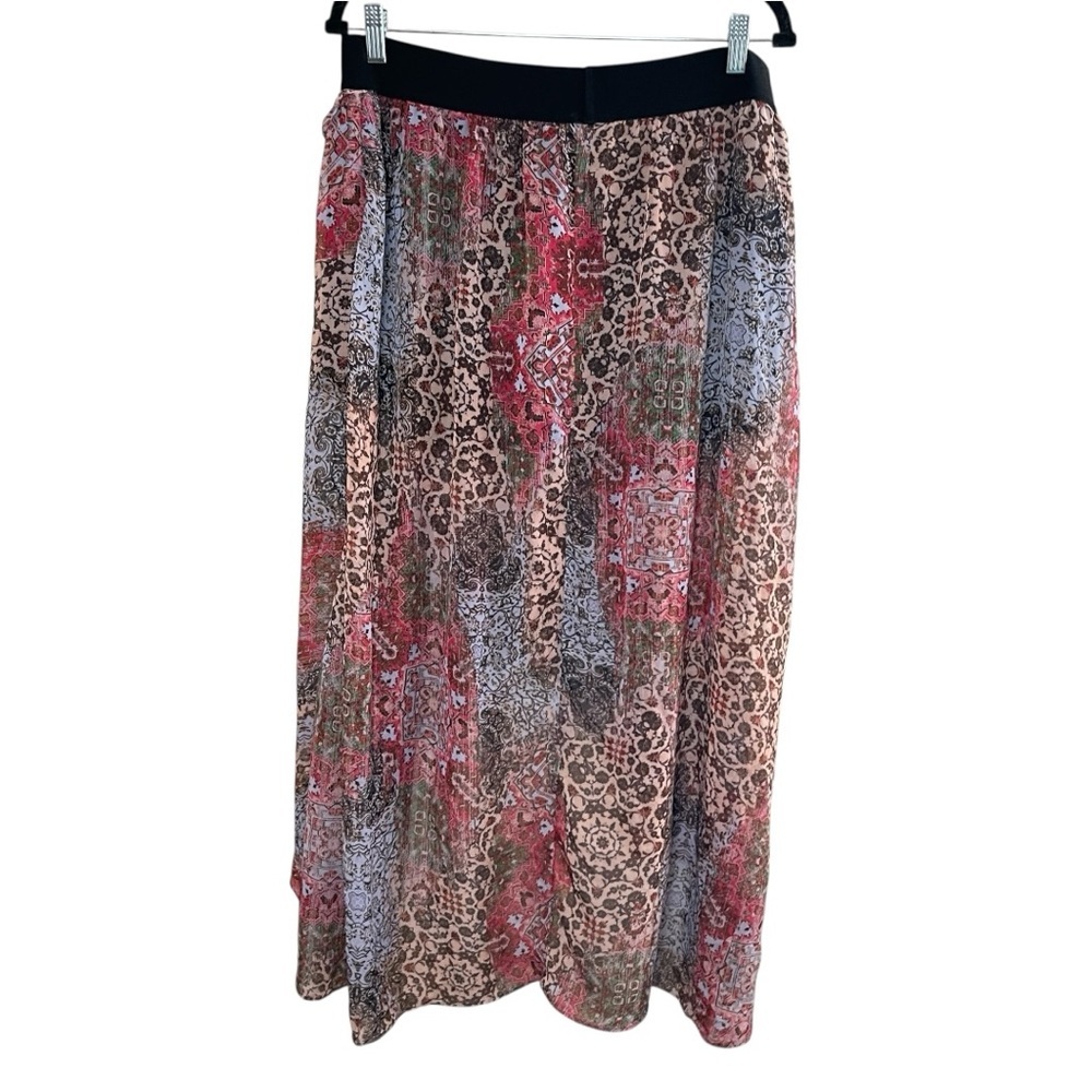 Mark. Chiffon Tulip Hem Patchwork Print Skort, Xl - image 5